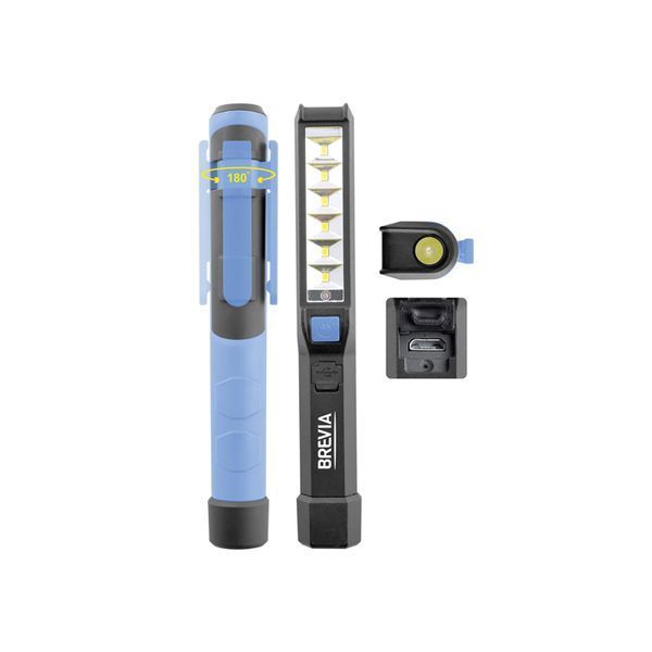 Фонарь LED инспекционный Brevia Pen Light 6SMD+1W LED 150lm 900mAh+microUSB storm_group__11210 фото