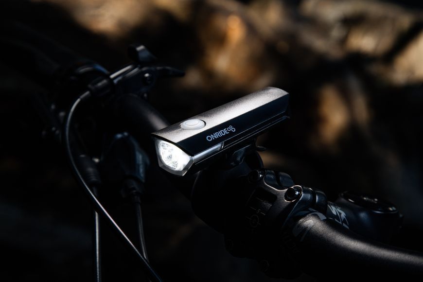 Велосипедна фара ONRIDE Rock 100 (100 lm, 550 mAh, Type-C), пластикова VLPR-6936116101799 фото