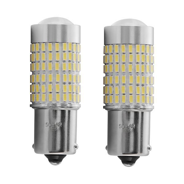 Автолампа Solar LED 12V S25 BA15s-144x3014SMD white canbus 2шт storm_group__LS299_B2 фото