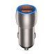 Автомобільний зарядний пристрій XO CC52 Metal Dual USB QC3.0 36W чорний storm_group__XO-CC52 фото 1