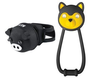 Набір дитячих мигалок KLS Animal чорний 8585019399724 фото