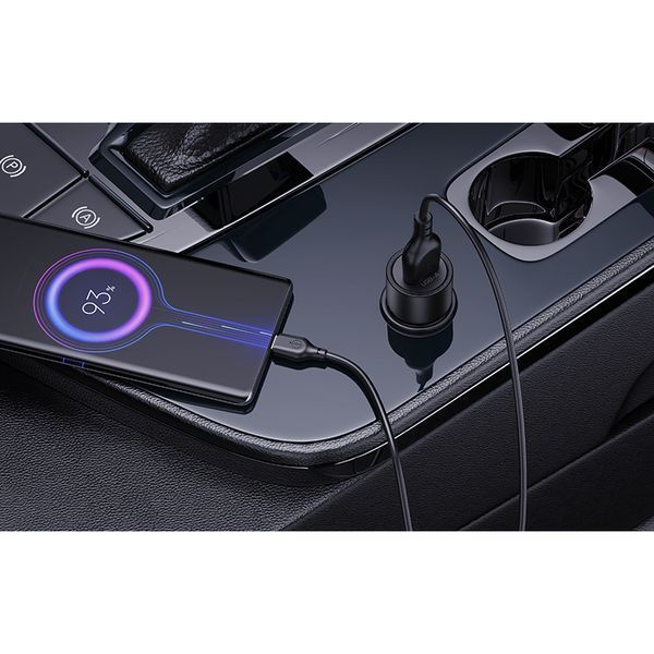 Автомобильное зарядное устройство XO CC54 USB QC3.0 18W + Lightning кабель черный storm_group__XO-CC54+L фото