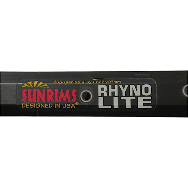 Обід 28 подвійний чорний пістонірований SunRingle Rhyno Lite 32h Pinned Black ABT 590g (V-brake/Disk) 622-27 WSTV-07-100 фото