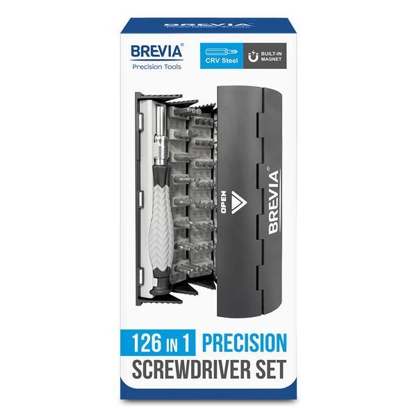 Викрутка Brevia з комплектом насадок для точних робіт 126в1 55126MRC storm_group__55126MRC фото