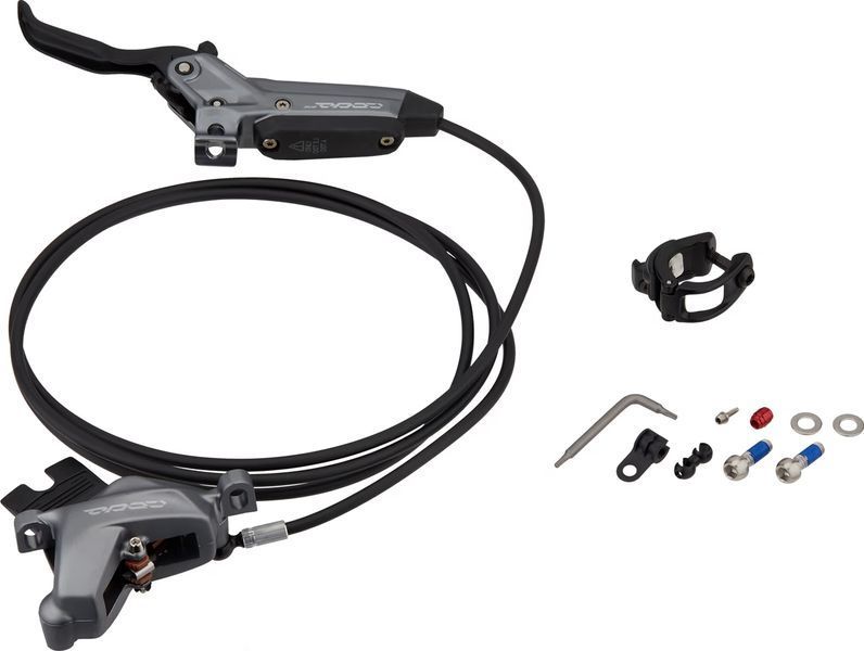 Гальмо переднє SRAM Code Bronze Stealth дискова гідравліка 4 поршні гідролінія 950мм сірий C1 VST-00.5018.229.000 фото