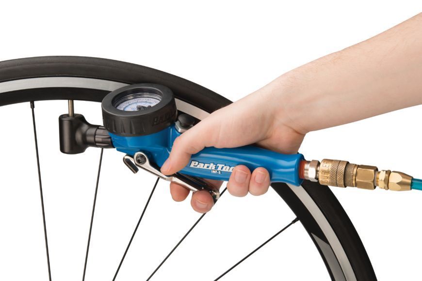 Пневмопістолет Park Tool INF-1 для накачування шин presta+schrader, з манометром 0&ndash;15 bars TOO-05-58 фото
