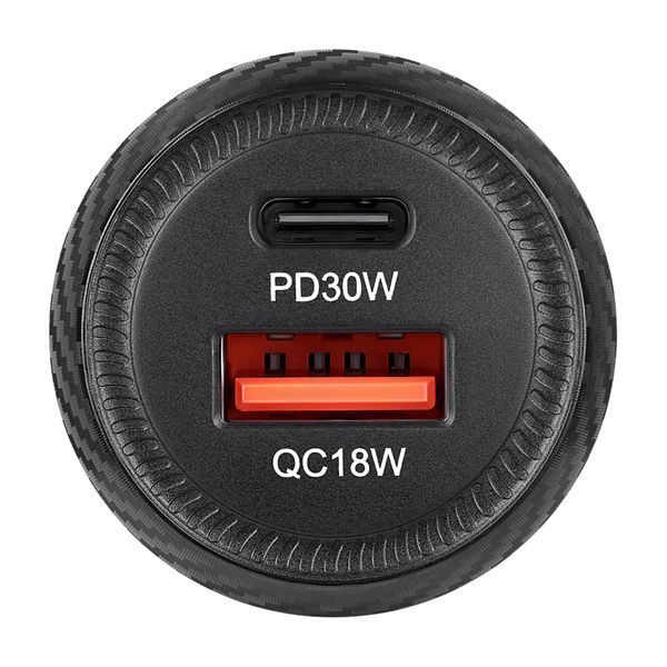 Автомобильное зарядное устройство для Brevia ePower Dual Carbon 48W 1xUSB-C+1xUSB-A, 46048CUB storm_group__46048CUB фото