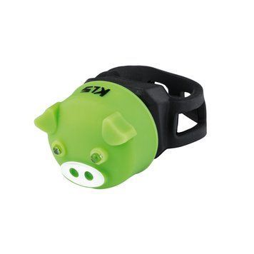 Мигалка дитяча задня KLS Piggy зелена 8585019395924 фото