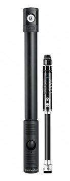 Мінінасос Crankbrothers KLIC HP GAUGE, алюмінієвий, з манометром, presta/schrader, 120psi / 8.3 bar, чорний PUM-08-66 фото
