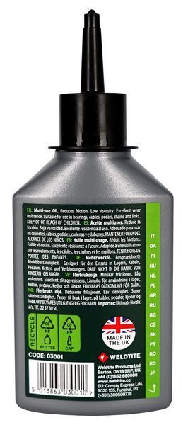 Смазка многоцелевая Weldtite 03001 TF2 Multi-Use Oil, 125мл VLPL-LUB-97-67 фото