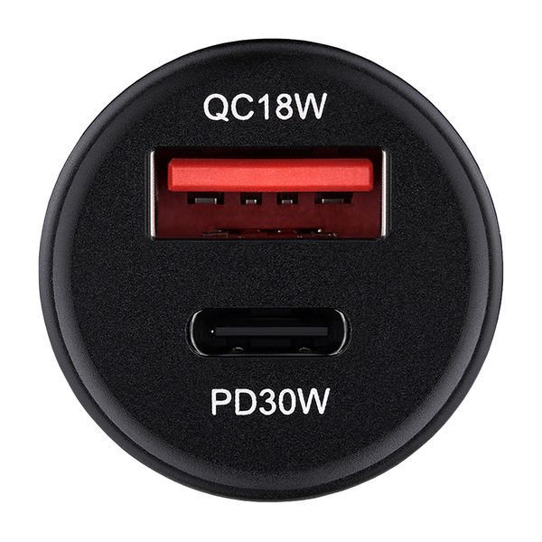 Автомобільний зарядний пристрій BREVIA ePower DualCharge 30W 1xUSB-C+1xUSB-A чорний 46030CAB storm_group__46030CAB фото