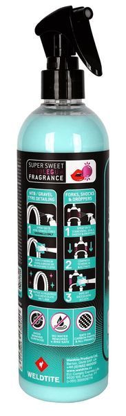 Силіконовий захист і блиск Weldtite 03042 Silicone Slick 'N' Shine для ніг вилок та покришок, спрей, 400мл VLPL-LUB-49-48 фото