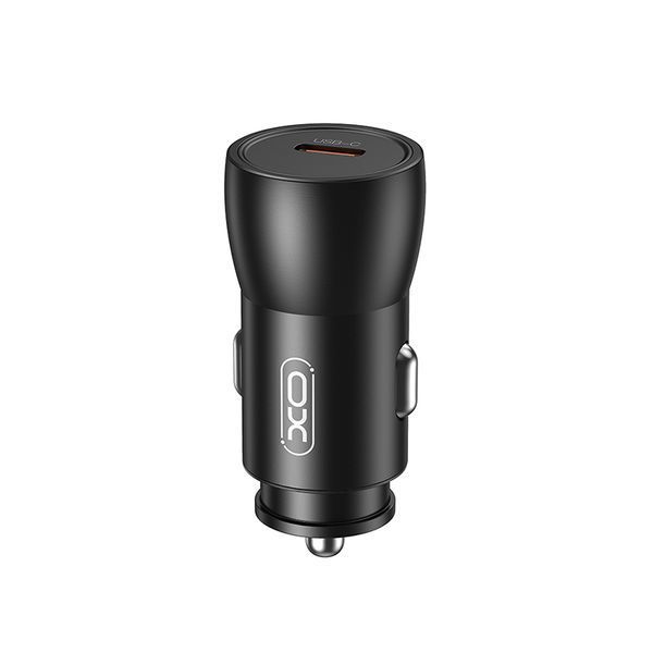 Автомобильное зарядное устройство XO CC57 PD25W Smart Metal Single C Port + Type-C кабель черный storm_group__XO-CC57+C фото