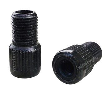 Перехідник на французький ніпель, dunlop, PRESTA, AL, чорний (FV/DV) WVL-127-092 фото
