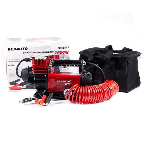 Компрессор автомобильный BELAUTO ТРОФИ BK47, 10 Атм, 160 л/мин, 540 Вт storm_group__BK47 фото
