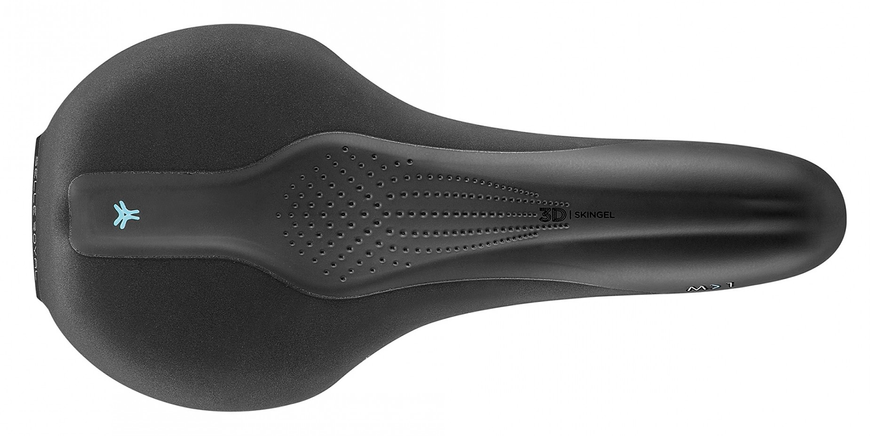 Седло Selle Royal SCIENTIA M1 Moderate, 3D skingel, обивка Black gummy/Black mokka, 289х141мм, 425г, рейлы сталь + Curva suspension, unisex, чёрное VLPL-SAD-06-28 фото
