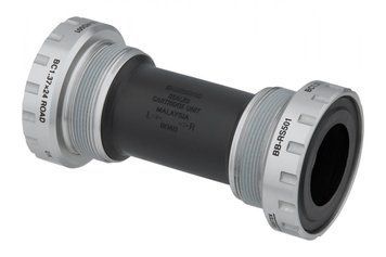 Каретка без вала 113.5 під порожнисту вісь (Hollowtech II) SHIMANO BB-RS501 сірий з чорним BBS-035 фото