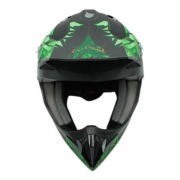 Шолом, закритий крос/ендуро (XL) (60-61) АТV Forsage Rider 027 чорно-салатовий матовий з дашком + окуляри 119240932 фото