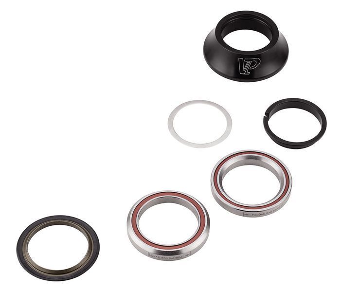 Рулевая колонка 1-1/8" VP VP-F202AC интегрир., d 41.8mm, подшипники промышленные MH-p08, алюмин., анодировка черная HSE-72-72 фото