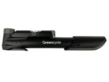 Мінінасос Green Cycle GPM-041CP, пластиковий з манометром, Presta+Schrader, 120psi PUM-37-02 фото