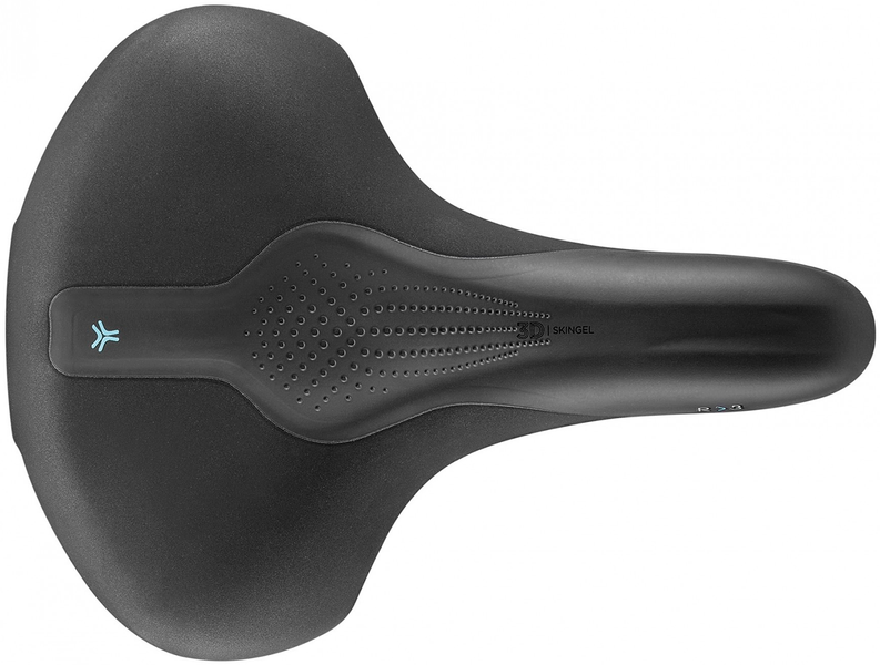 Сідло Selle Royal SCIENTIA R3 Relaxed, 3D skingel, оббивка Black gummy/Black mokka, 289х224мм, 520г, рейли сталь + Curva suspension, unisex, чорне VLPL-SAD-47-03 фото