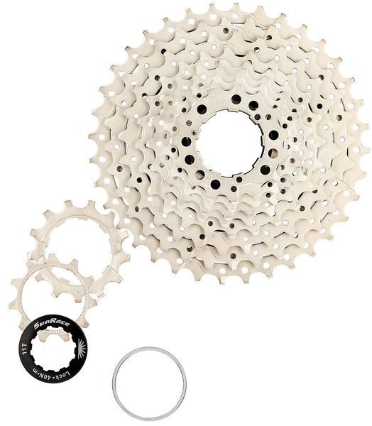 Касета&nbsp;10-k&nbsp;11-36T&nbsp;SUN&nbsp;RACE&nbsp;MS1&nbsp;MTB,&nbsp;сталевий&nbsp;павук,&nbsp;metallic&nbsp;silver CAS-01-18 фото