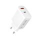 Мережевий зарядний пристрій XO L116 PD30W/QC18W 1USB-C+1USB-A Type-C кабель білий storm_group__XO-L116+C фото 2
