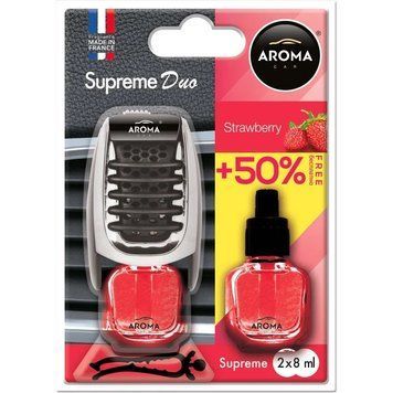 Ароматизатор Aroma Car Supereme Duo Slim Strawberry, 8 мл storm_group__92254 фото