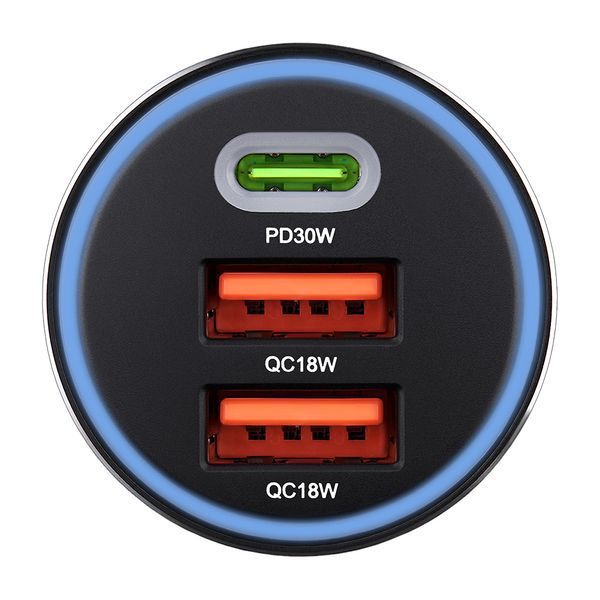 Автомобільний зарядний пристрій BREVIA ePower TriCharge 66W 1xUSB-C+2xUSB-A чорний 46066DUCLB storm_group__46066DUCLB фото