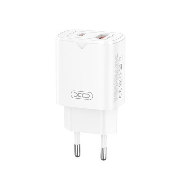 Сетевое зарядное устройство XO L130 PD30W/QC18W 1USB-C+1USB-A белый storm_group__XO-L130 фото
