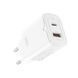 Сетевое зарядное устройство XO L130 PD30W/QC18W 1USB-C+1USB-A белый storm_group__XO-L130 фото 1