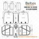 Комплект, 3D чохли для сидінь BELTEX Montana, чорний storm_group__BX87100 фото 2