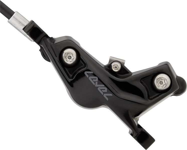 Тормоз задний SRAM Level Silver Stealth дисковая гидравлика 4 поршни гидролиния 2000мм черный C1 VST-00.5018.230.001 фото