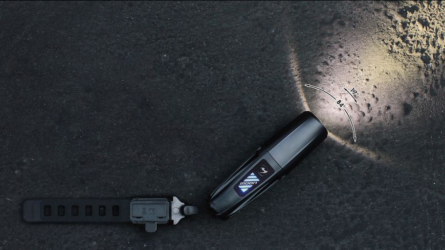 Фара Moon Vortex Pro 1300 люмен, съемный аккумулятор 3350мАч, USB TYPE-C кабель, черная LTS-73-93 фото
