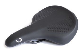 Седло Green Cycle Comfort Foam 190, стальные рейлы, черное SAD-06-03 фото
