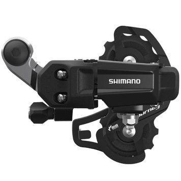 Перемикач задн. 7 індекс max-28T під болт SHIMANO RD-TY200 чорний коротка лапка DERB-116 фото