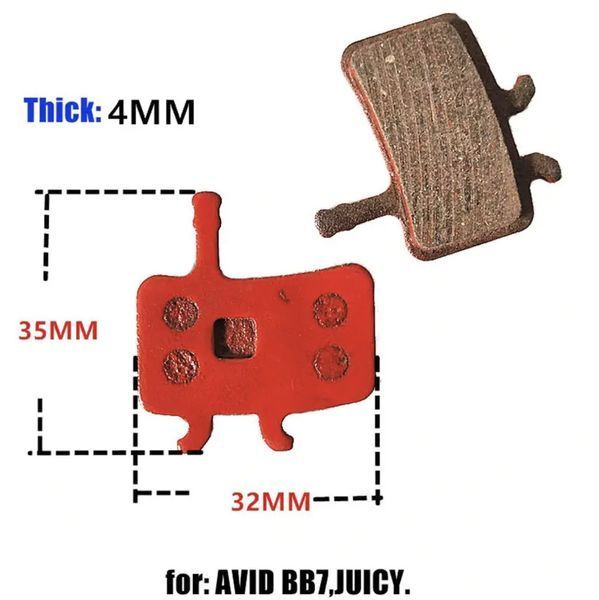 Колодки велосипедні гальмівні Spelli SDP-14 дискові AVID (Juicy 3/Juicy 5/Juicy 7/BB7 Mech) 66854288 фото