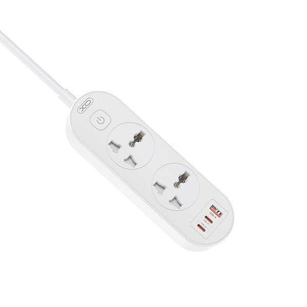 Мережевий фільтр XO WL31 30W (2 розетки +1USB-A+2USB-C) з головними вимикачем 1,5м. білий storm_group__XO-WL31 фото