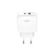 Мережевий зарядний пристрій XO L137 PD20W/QC18W 1USB-A+1USB-C білий storm_group__XO-L137 фото 1