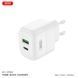 Мережевий зарядний пристрій XO L137 PD20W/QC18W 1USB-A+1USB-C білий storm_group__XO-L137 фото 3