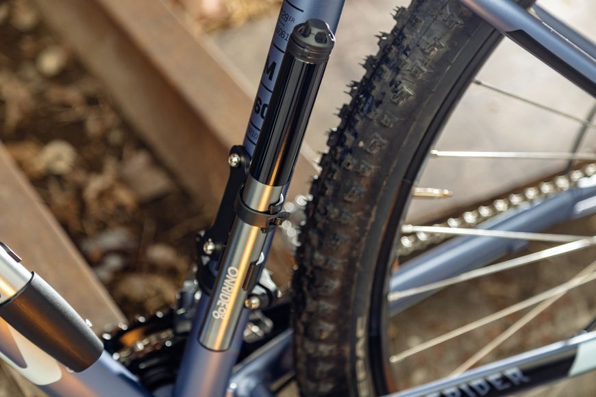Насос компактний ONRIDE Lamu, алюміній, 21 см, макс. тиск 80 psi, зі шлангом, голівка під FV/AV VLPR-2526116103478 фото