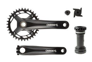 Шатуни&nbsp;ONRIDE&nbsp;Solo&nbsp;Pro&nbsp;1110,&nbsp;Hollowtech,&nbsp;170&nbsp;мм,&nbsp;34Т,&nbsp;BCD&nbsp;104&nbsp;мм,&nbsp;на&nbsp;11/10/9&nbsp;шв.,&nbsp;з кареткою, чорний VLPR-2526116103420 фото