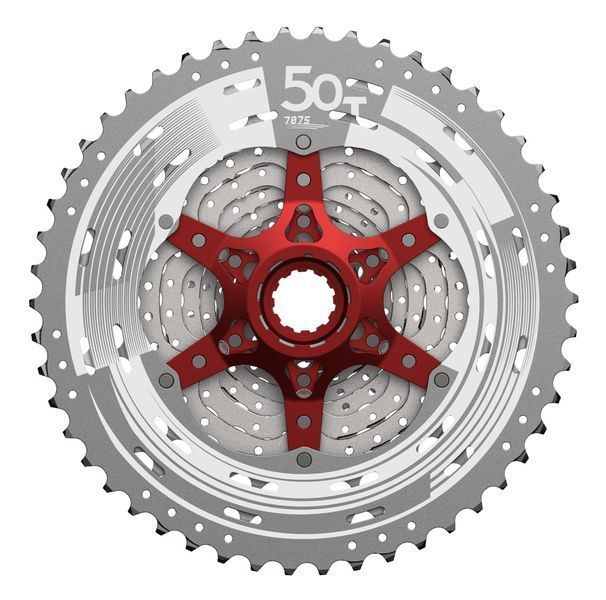 Кассета 11-k&nbsp;11-51T&nbsp;SUN&nbsp;RACE&nbsp;MX8&nbsp;MTB,&nbsp;алюминиевый&nbsp;паук,&nbsp;Metallic&nbsp;Silver CAS-37-00 фото