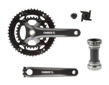 Шатуни&nbsp;ONRIDE Duet&nbsp;Pro&nbsp;1110,&nbsp;Hollowtech,&nbsp;170&nbsp;мм,&nbsp;32-48Т,&nbsp;BCD&nbsp;110/80, 11/10&nbsp;шв.,&nbsp;з кареткою, чорний VLPR-2526116103427 фото