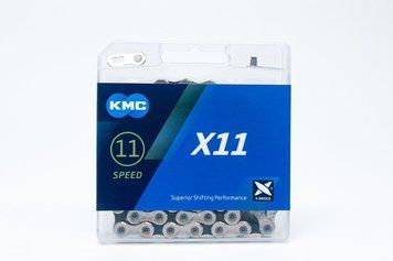 Ланцюг 11 шв. 11 шв 118 лан. замок KMC X11 сріблясто-чорний AM (брендоване паковання) CHA-261 фото