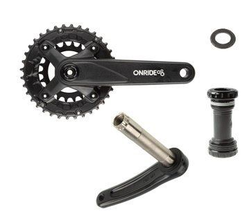 Шатуни&nbsp;ONRIDE Duet&nbsp;Pro&nbsp;1120,&nbsp;Hollowtech,&nbsp;170&nbsp;мм,&nbsp;22-36Т,&nbsp;BCD&nbsp;104/64,&nbsp;11/10/9&nbsp;шв.,&nbsp;з кареткою, чорний VLPR-2526116103433 фото