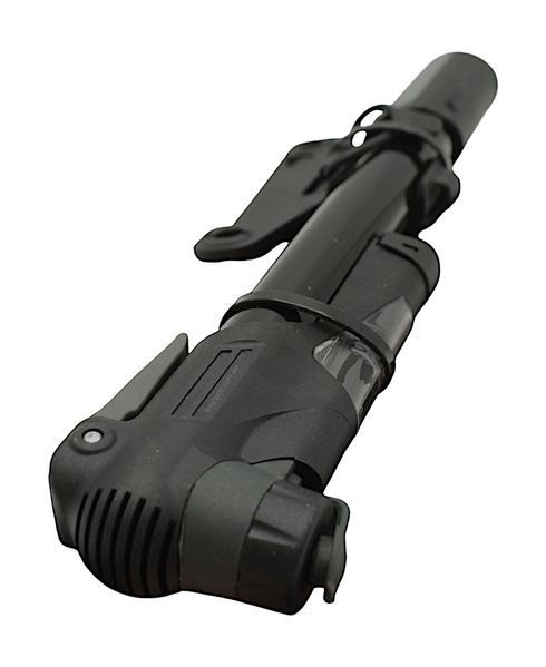Насос вело з манометром + кріплення INFLATOR М21В-04, пластиковий, чорний (AV/FV) (MAX 120 PSI) WVL-038-133 фото