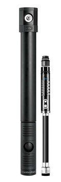 Мінінасос Crankbrothers KLIC HV GAUGE, алюмінієвий, з манометром, presta/schrader, 110psi / 7.6 bar, чорний PUM-28-41 фото