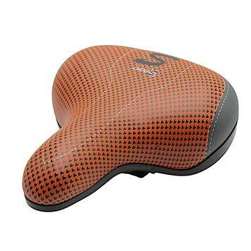 Сідло на демпферах SPORT HAPPY AFT-21, сіро-коричневе з ручкою WVL-029-148 фото