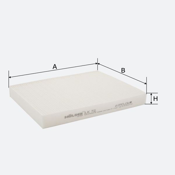 Фільтр салону Molder Filter LK 72 (WP9166, LA182, CU2842) storm_group__LK72 фото